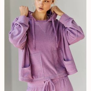 SOLD // Free People Radiant Hoodie - Navy